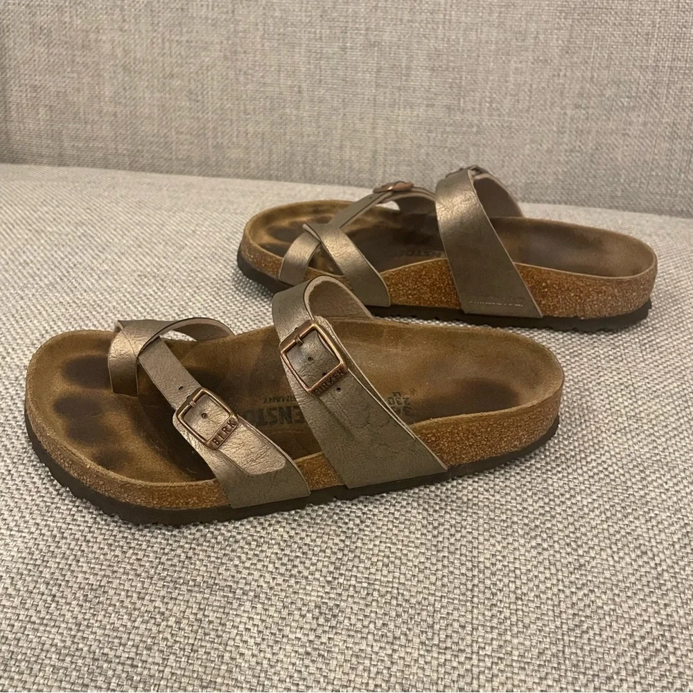 Birkenstock Mayari Birko-Flor sandals, Graceful Taupe, size 36 - Picture 4 of 8